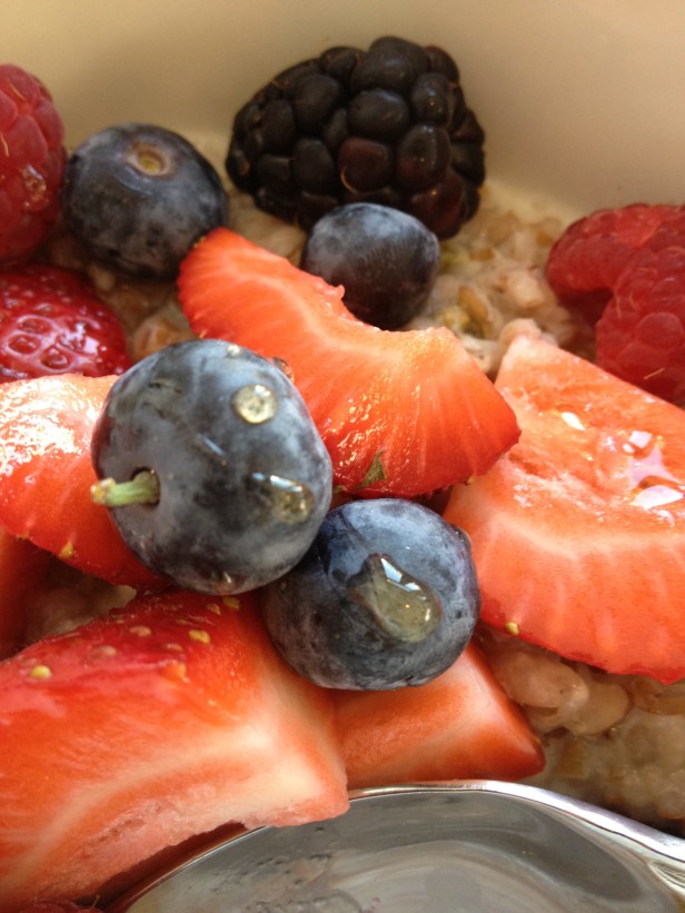 Breakfast Porridge at Huckleberry