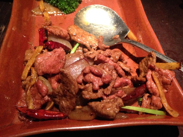 Lijiang-style stir-fried beef at Lost Heaven