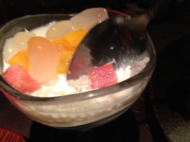 Shaved Ice Dessert with Fruit, Pearls, and Tapioca at Lost Heaven