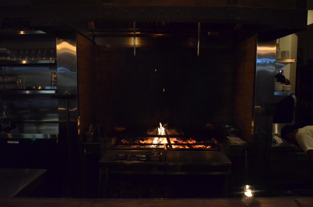 Open grill at The Spice Table