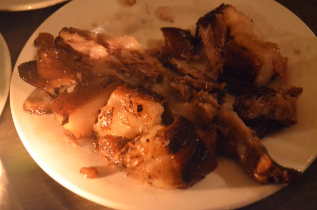 Crispy pig tail at The Spice Table