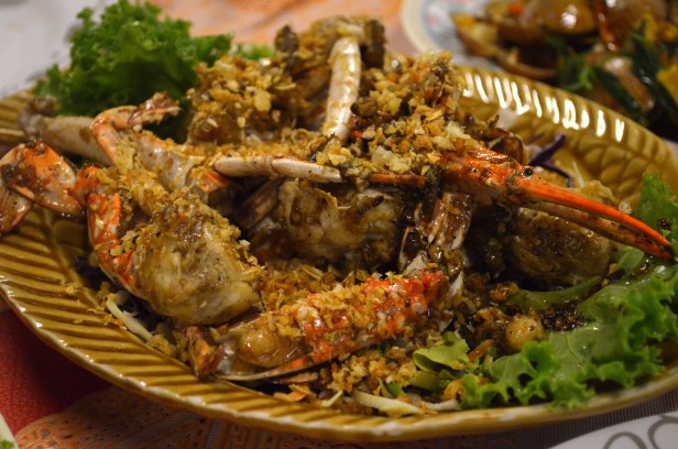 House of Haos Sri Nuan Lamai Koh Samui Thailand Garlic Pepper Crab