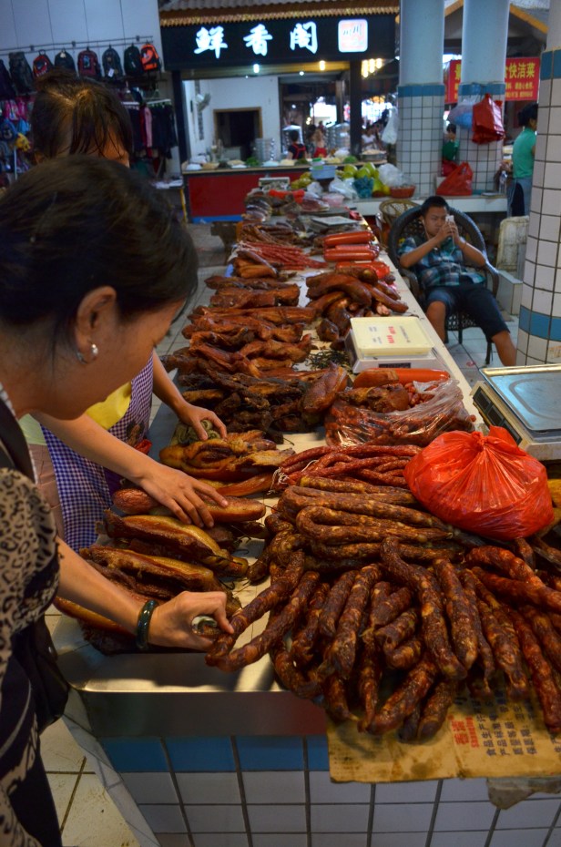 House of Haos Xishuangbanna Yunnan farmers market sausage