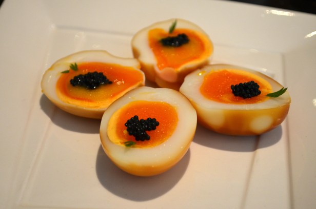 House of Haos Fu 1039 Shanghai Caviar smoked eggs