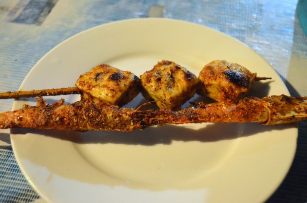 House of Haos Xishuangbanna Yunnan BBQ grilled shrimp tofu