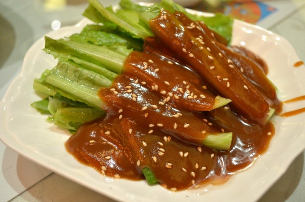 House of Haos Chengdu Sichuan China Chen Mapo Tofu Vegetables Sesame Sauce