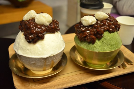 House of Haos Ok Ru Mong Seoul Korea Red Bean Green Tea Ice Cream