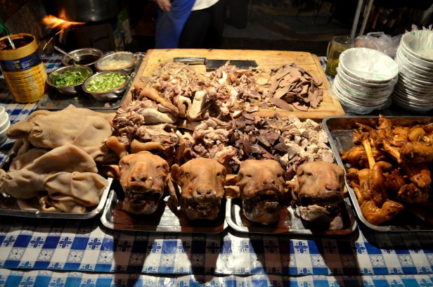 House of Haos Zheng Ning Night Market Lanzhou China Offal Sheep Heads