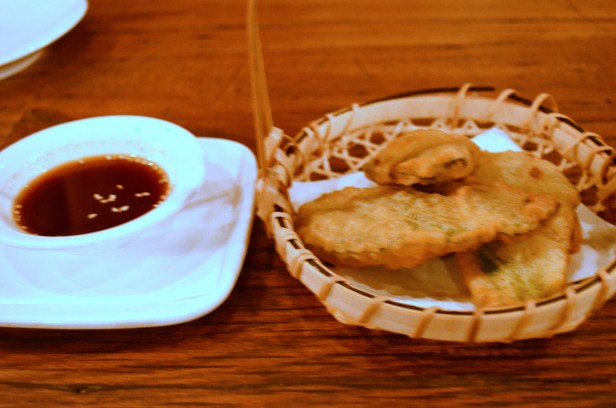 House of Haos Hanjan New York City Crispy Perilla Leaf Dumplings Shrimp Pork