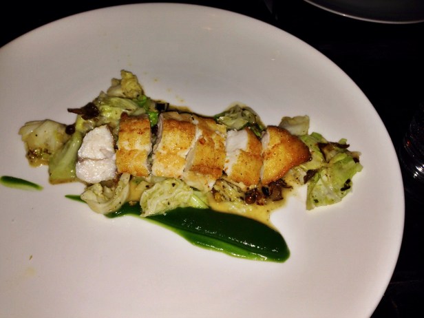 House of Haos Le Philosophe Noho NYC New York Roasted Monkfish Tarragon Savoy Cabbage Roasted Mushrooms