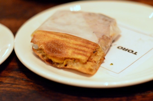 House of Haos Toro Chelsea NYC New York Bocadillo of Uni Miso Butter Pickled Mustard Seeds