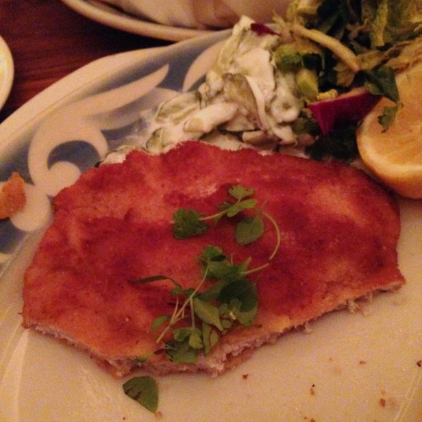 House of Haos Commerce Restaurant New York Pork Schnitzel
