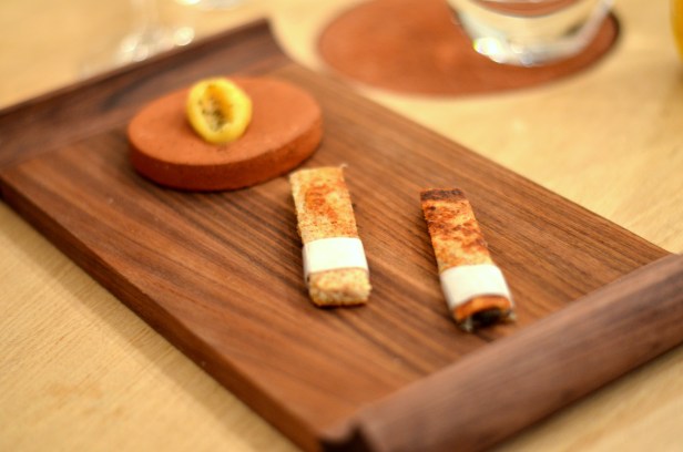 House of Haos Restaurant David Toutain Paris Croque Monsieur Onion Compote Smoked Eel Parmesan Beurre Noisette Emulsion