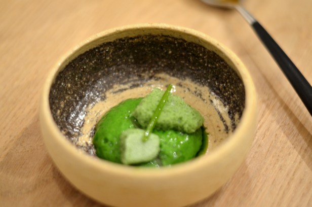 House of Haos Restaurant David Toutain Paris Parsley Meringue Veloute Root Mousse