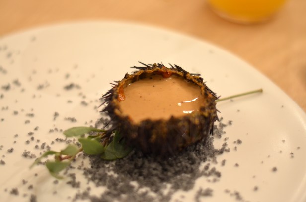 House of Haos Restaurant David Toutain Paris Uni in Shell Coffee Mousse