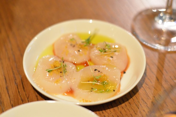 House of Haos Spring Restaurant Paris Marinated Scallops