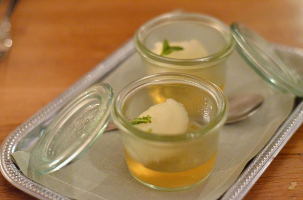 House of Haos Verjus Paris France Lemon Sorbet Champagne