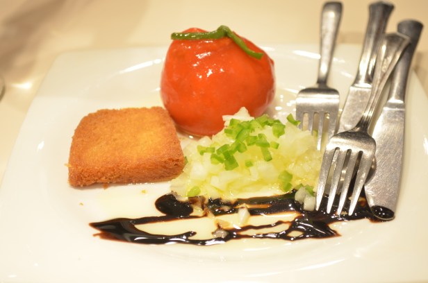 House of Haos Zeruko Tapas St Sebastian Basque Country Spain Red Pepper Tuna Onions