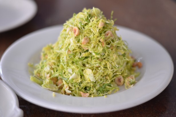House of Haos Barbuto West Village NYC New York City Shaved Brussels Sprouts Salad