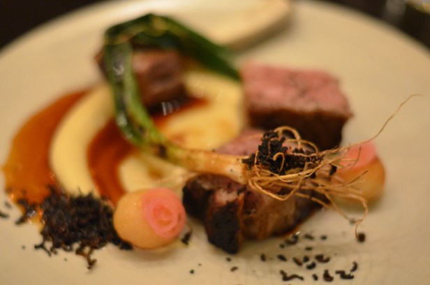 House of Haos Betony Midtown NYC Grilled Short Rib Scallions Potato Puree