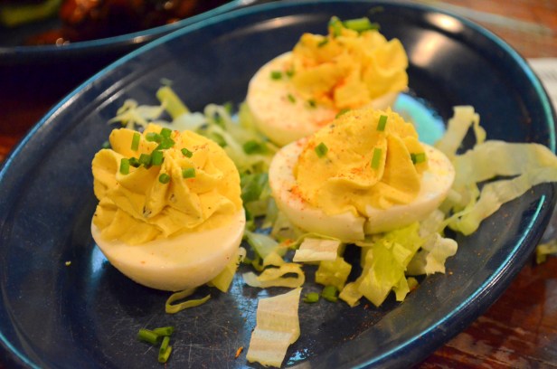 House of Haos Dinosaur BBQ Harlem NYC Deviled Eggs