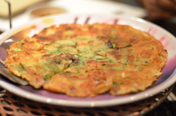 House of Haos Dons Bogam NYC Korean BBQ Seafood Pancake