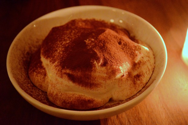 House of Hao's Estela Soho New York NYC Chocolate Cake Whipped Cream