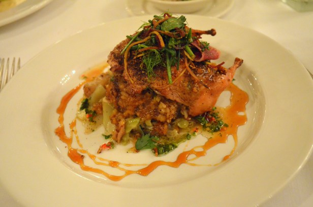 House of Hao's New Orleans Louisiana Commander's Palace Coffee Lacquered Quail