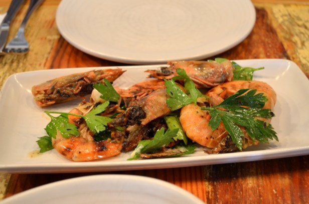 House of Hao's Peche New Orleans Louisiana Head-on Shrimp