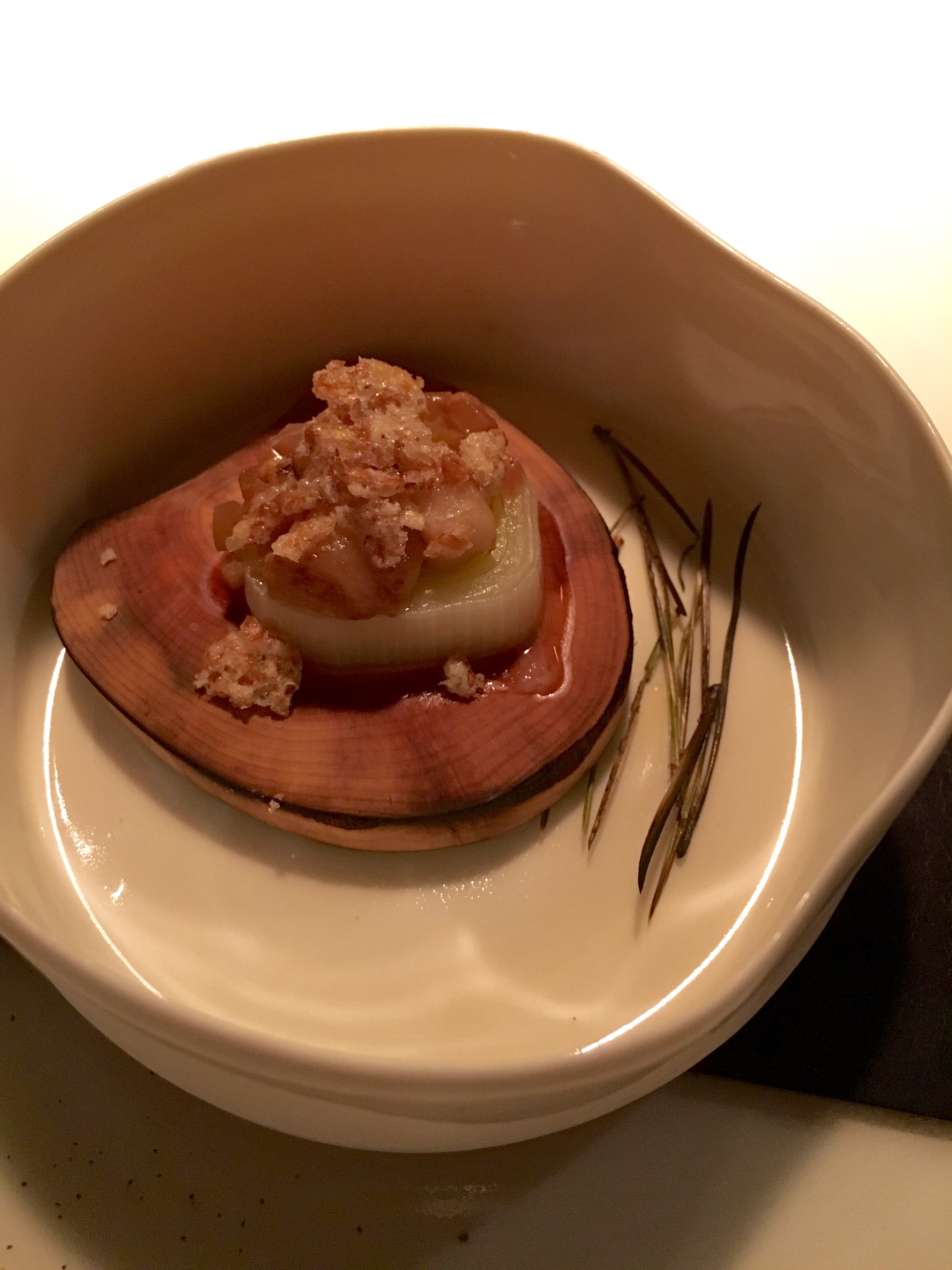 Bone marrow Oaxen Krog amuse-bouche Stockholm Michelin